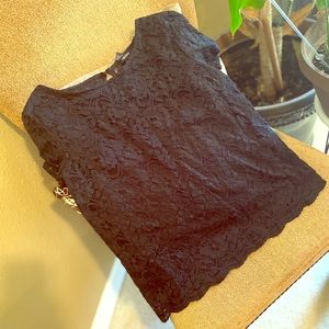 Black Lace Blouse